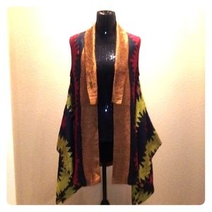 NWT Designer Indonesian Import Batik Wrap Coat O/S